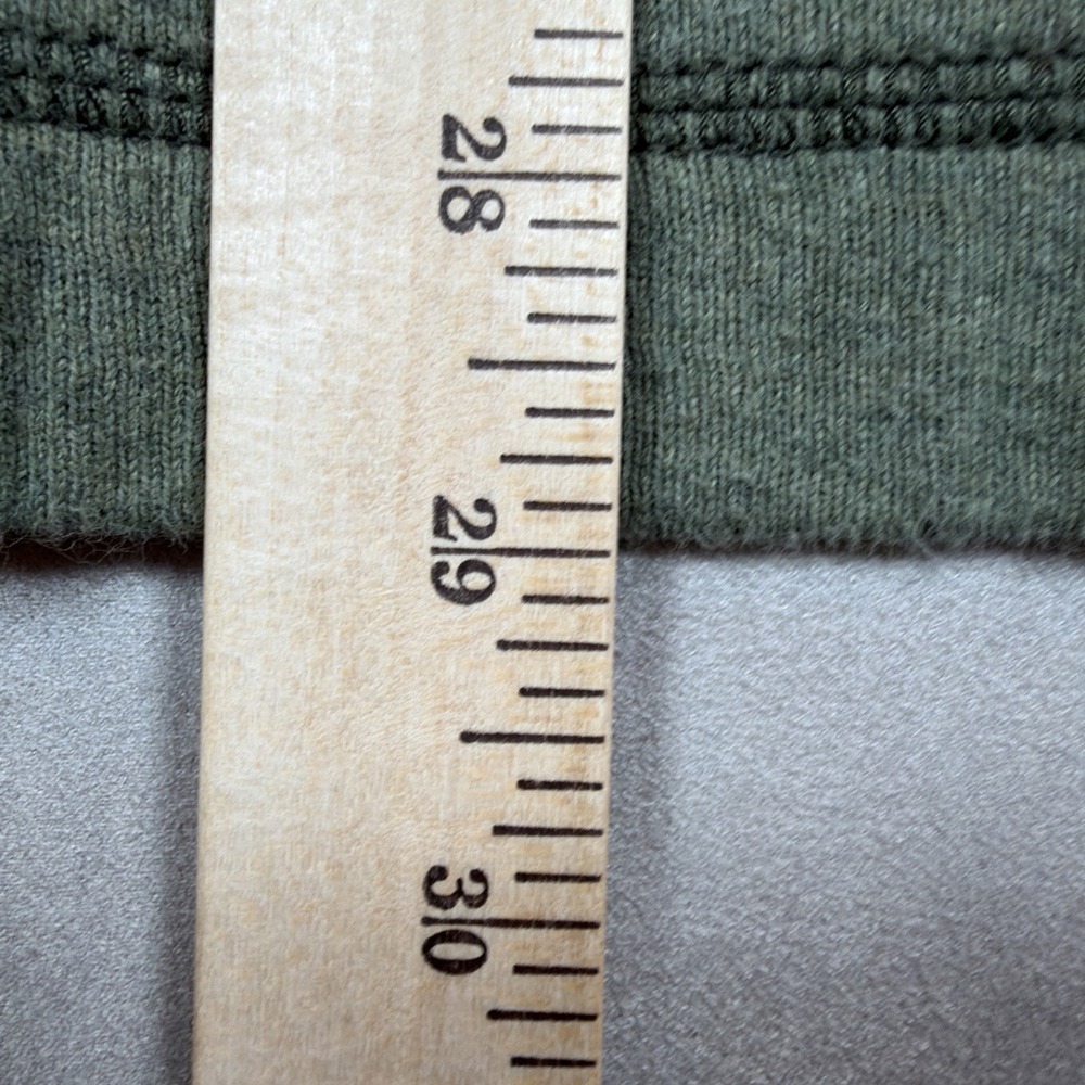 Eddie Bauer Heavyweight Henley Shirt Men's Large Green Long Sleeve Cotton - Picture 13 of 14